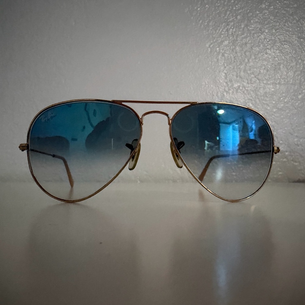 Tan Ray-bans 
In good condition